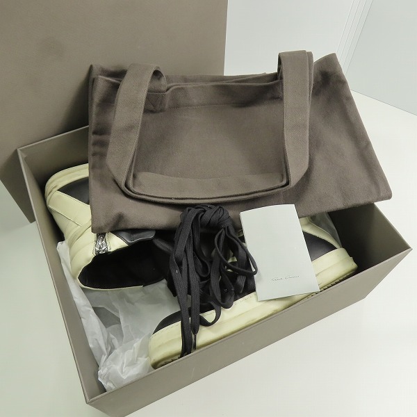 実際に弊社で買取させて頂いたRick Owens/リック オウエンス 23SS GEOBASKET/ジオバスケット/ジオバス ハイカット スニーカー RU01C4894LPO/42の画像 8枚目