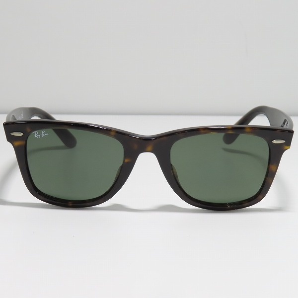 実際に弊社で買取させて頂いたRay-Ban/レイバン WAYFARER/ウェイファーラーサングラス/アイウェア RB2140-F 902の画像 1枚目