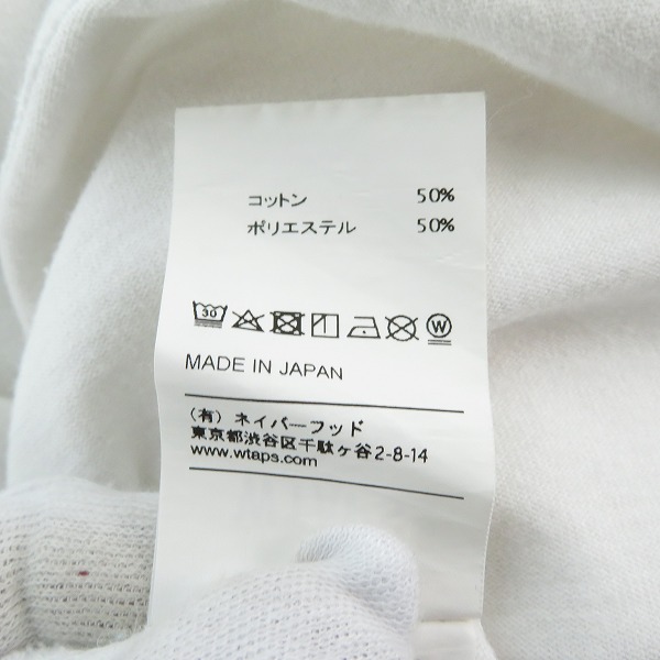 実際に弊社で買取させて頂いたWTAPS/ダブルタップス BLANK SS GPS 03/TEE プリントデザインシャツ 181ATDT-CSM03/03の画像 4枚目