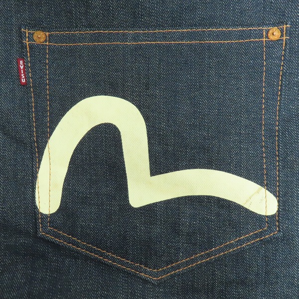 実際に弊社で買取させて頂いたEVISU/エヴィス デニム カモメ プリント メッセンジャー/ショルダーバッグの画像 5枚目