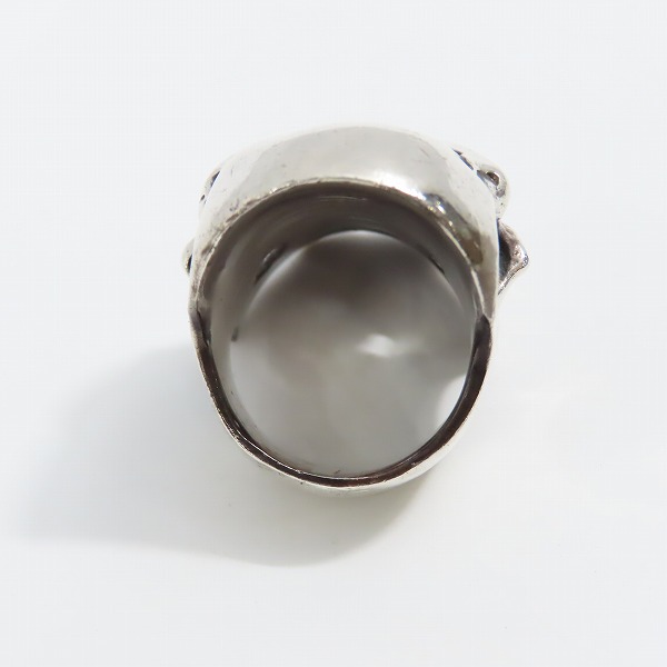 実際に弊社で買取させて頂いたCRAZY PIG/クレイジーピッグ PSYCHO S.O.B. SKULL RING サイコソブスカル リング 22-23号の画像 5枚目