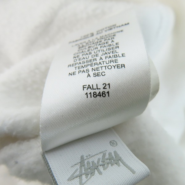 実際に弊社で買取させて頂いたSTUSSY/ステューシー Holiday 21/21AW Stock Logo Applique プルオーバーパーカー 118461/Lの画像 4枚目