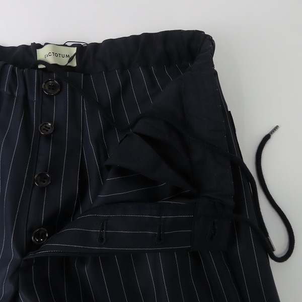 実際に弊社で買取させて頂いた【未使用】FACTOTUM/ファクトタム ストライプ ジャケット/パンツ セットアップ 46/44の画像 3枚目