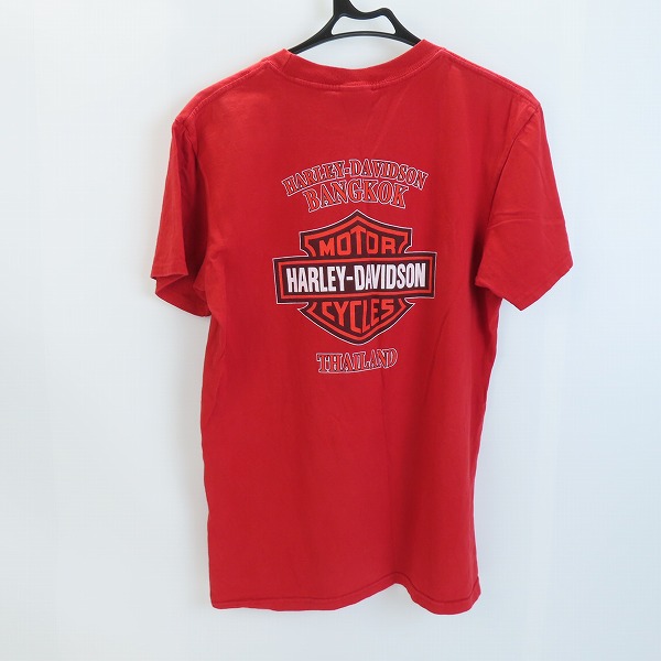 実際に弊社で買取させて頂いたHARLEY DAVIDSON/ハーレーダビッドソン イーグルプリント Tシャツ レッド/Mの画像 1枚目