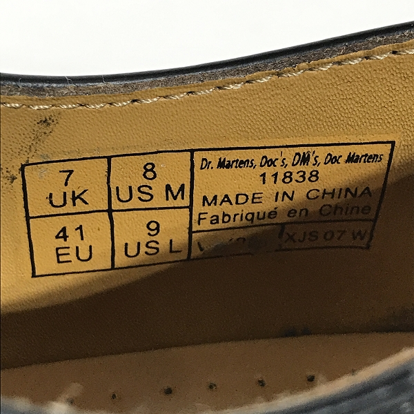 実際に弊社で買取させて頂いたDr.Martens/ドクターマーチン 3EYE BOOTS/3ホール ブーツ 11838/UK7の画像 5枚目