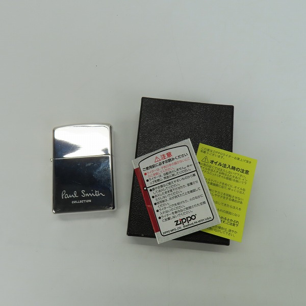 実際に弊社で買取させて頂いたZIPPO/ジッポー Paul smith/ポールスミス ロゴ 鏡面加工 2008年製の画像 6枚目