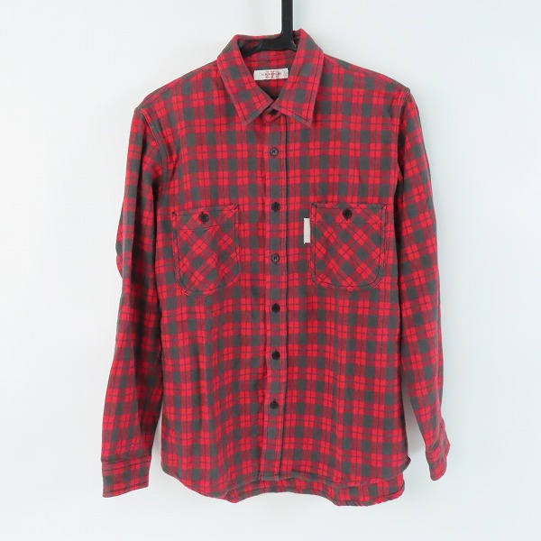 実際に弊社で買取させて頂いたHOLLYWOOD RANCH MARKET/ハリウッドランチマーケット スプリングネルチェック ロングスリーブワークシャツ ST2140/2