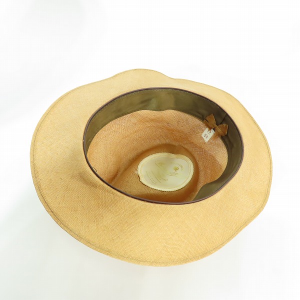 実際に弊社で買取させて頂いたBorsalino/ボルサリーノ 中折れ ハット 帽子  ドット 7-3/8の画像 5枚目