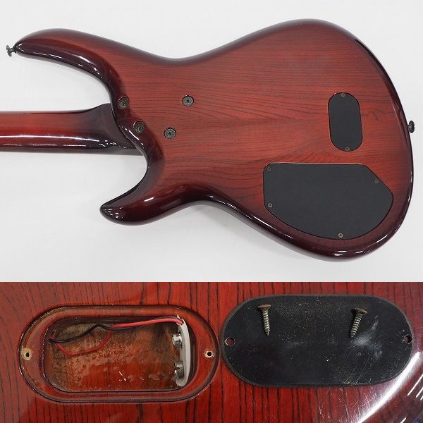 実際に弊社で買取させて頂いた★難有り】Aria Pro II/アリアプロ2 AVB-950 ダンカン製PU搭載 イコライザー切替スイッチ付 4弦エレキベース ケース付の画像 7枚目