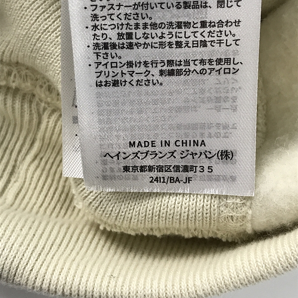 実際に弊社で買取させて頂いたWTAPS×Champion/ダブルタップス×チャンピオン  REVERSE WEVE/リバースウィーブ 裏起毛 スウェット トップス C8-U037/XLの画像 4枚目