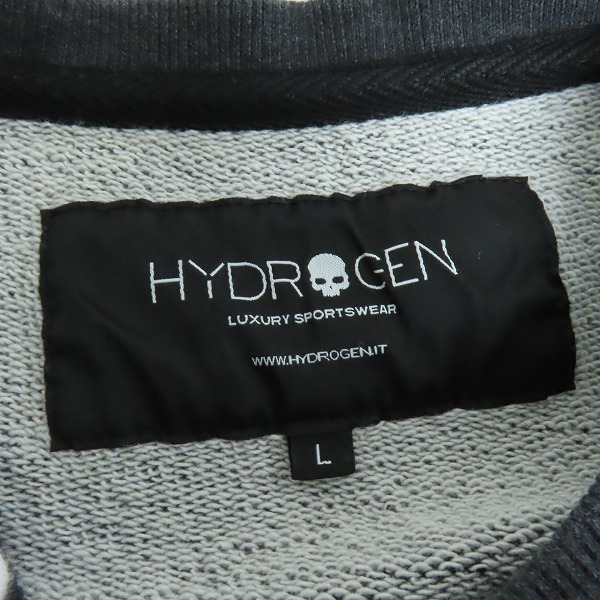 実際に弊社で買取させて頂いたHYDROGEN/ハイドロゲン ＃17 スカルプリント スウェットトレーナー Lの画像 2枚目