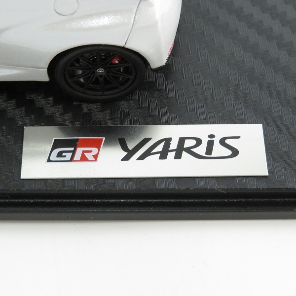 実際に弊社で買取させて頂いたメーカー不明 TOYOTA/トヨタ GR ヤリス プラチナホワイトパールマイカ/ミニカーの画像 5枚目