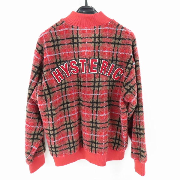 実際に弊社で買取させて頂いたHYSTERIC GLAMOUR/ヒステリックグラマー 20AW HYS LOGO ワッペン付きジャンパー チェック /02203CJ02/Mの画像 1枚目
