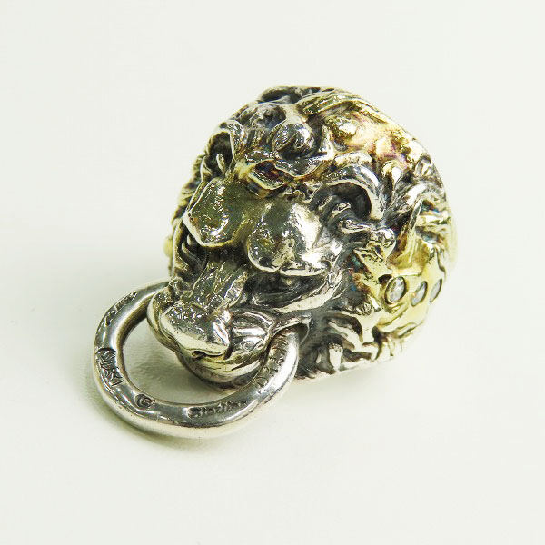 実際に弊社で買取させて頂いたBWL/ Bill Wall Leather/ビルウォールレザー ライオンヘッド リング シルバーリング 20.5-21.5号