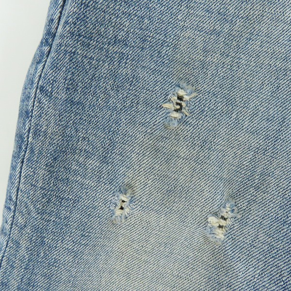 実際に弊社で買取させて頂いたISAMU KATAYAMA BACKLASH/イサムカタヤマバックラッシュ カンガルーレザー テーパード ストレッチデニム 1943-01/Lの画像 9枚目