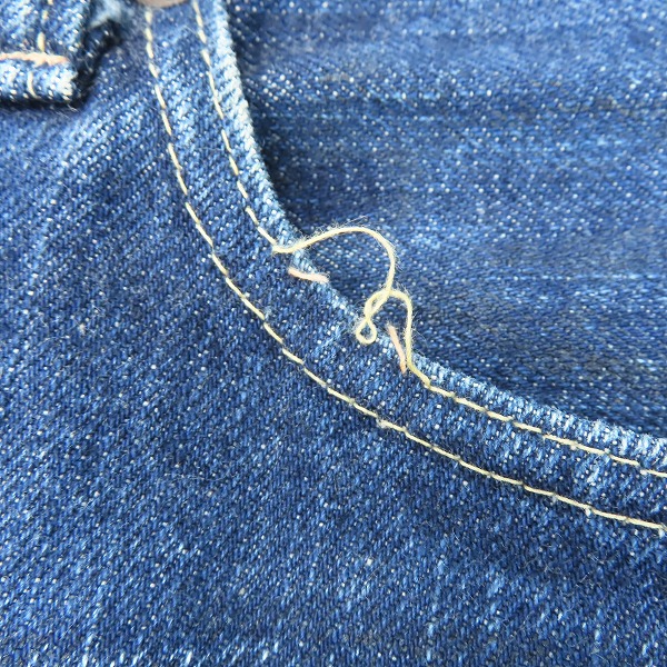 実際に弊社で買取させて頂いたSUGARCANE/シュガーケーン ボタンフライ デニムパンツ M41300/W32の画像 7枚目