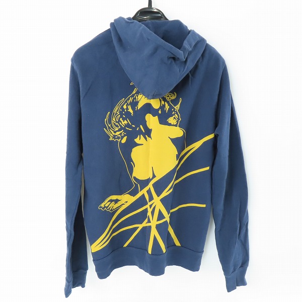 実際に弊社で買取させて頂いたHYSTERIC GLAMOUR/ヒステリックグラマー 胸ロゴプリント ジップパーカー 0214CF07/Lの画像 1枚目