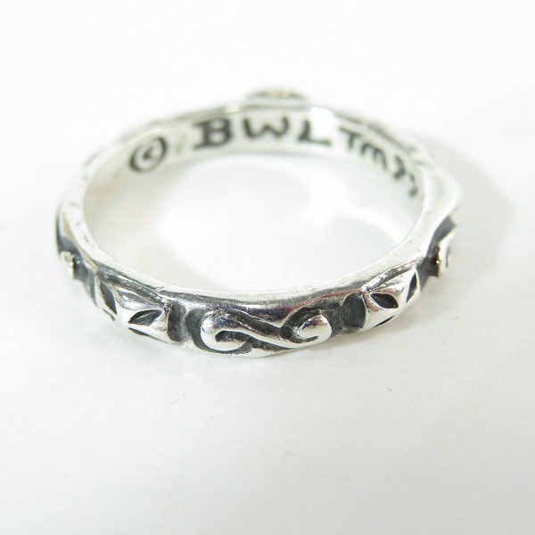 実際に弊社で買取させて頂いた(1)Bill Wall Leather/BWL/ビルウォールレザー R202 Thin クロスリング/19号の画像 3枚目