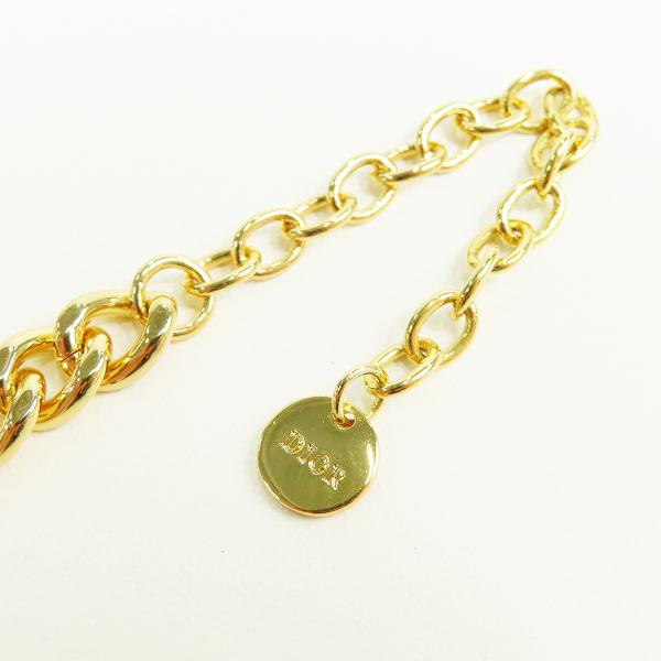 実際に弊社で買取させて頂いたDior/ディオール ラインストーン ロゴ チェーン ネックレス チョーカーの画像 6枚目