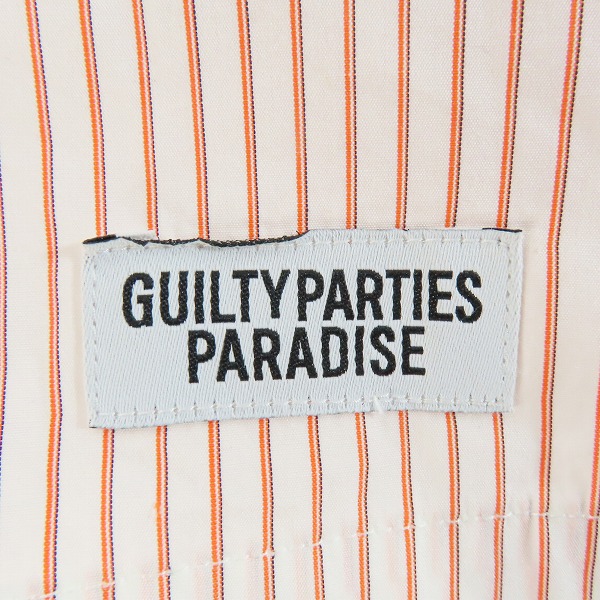 実際に弊社で買取させて頂いたWACKO MARIA/ワコマリア GUILTYPARTIES/ギルティーパーティーズ ストライプ オープンカラーシャツ/Mの画像 5枚目