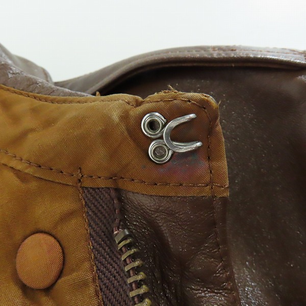 実際に弊社で買取させて頂いたBUZZ RICKSON'S/バズリクソンズ A-2 フライトジャケット 30-1415 ブラウン/40の画像 8枚目