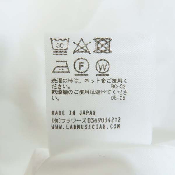実際に弊社で買取させて頂いたLAD MUSICIAN/ラッドミュージシャン 長袖シャツ 2219-101/42の画像 4枚目