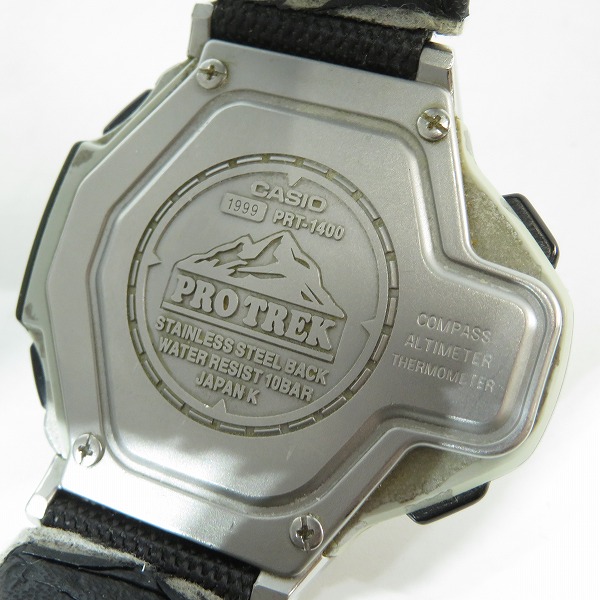 実際に弊社で買取させて頂いたCASIO/カシオ PRO TREK/プロトレック 腕時計 PRT-1400【動作未確認】の画像 4枚目