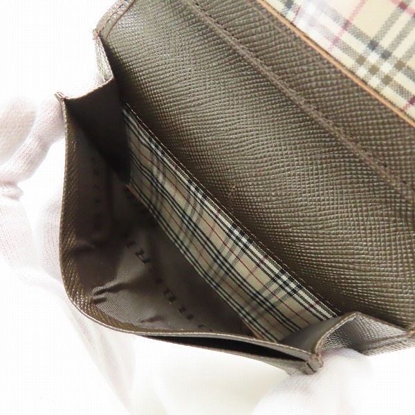 実際に弊社で買取させて頂いたBURBERRY/バーバリー レザー 二つ折り カードケース/パスケース の画像 4枚目