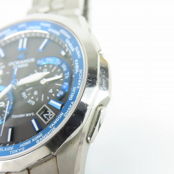 実際に弊社で買取させて頂いたCASIO/カシオ OCEANUS/オシアナス マンタ タフソーラー/電波 腕時計 OCW-S1400-1AJFの画像 5枚目