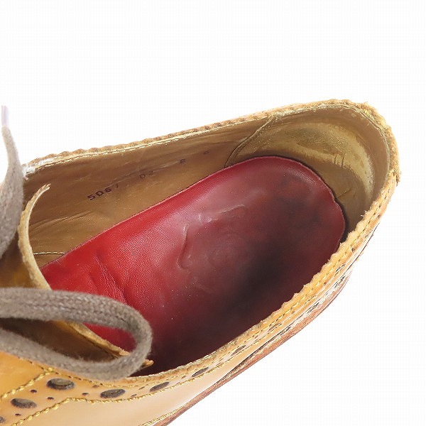実際に弊社で買取させて頂いたGRENSON/グレンソン ウイングチップ ドレスシューズ 5067/8Gの画像 4枚目