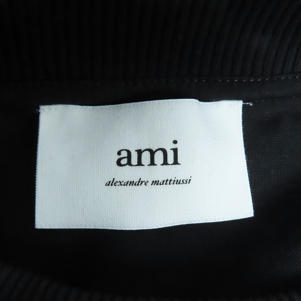 実際に弊社で買取させて頂いたami alexandre mattiussi/アミ アレクサンドルマテュッシ ハート刺繍 長袖Tシャツ ブラック/XSの画像 2枚目