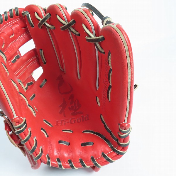 実際に弊社で買取させて頂いたHI-GOLD/ハイゴールド 己極シリーズ 軟式/内野手 右投げグローブ/OKG-7504の画像 2枚目