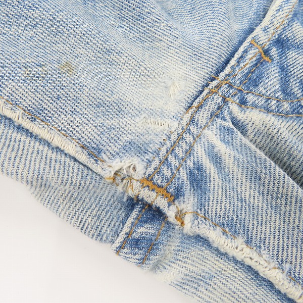 実際に弊社で買取させて頂いたLEVI'S/リーバイス 501 ボタン裏524/81年製 赤耳 スモールe デニムパンツ/W32L36の画像 8枚目