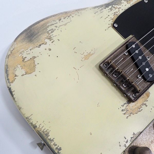 実際に弊社で買取させて頂いた★メーカー不明 テレキャスターType エレキギター ソフトケース付の画像 5枚目