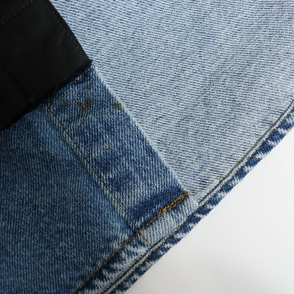 実際に弊社で買取させて頂いたDIESEL/ディーゼル フェイクレイヤード 異素材MIX シャツジャケット Sの画像 5枚目