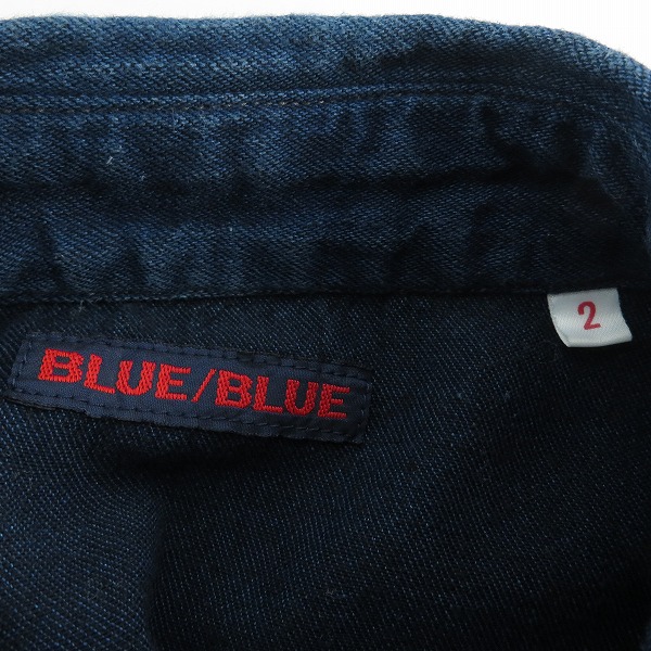 実際に弊社で買取させて頂いたBLUE BLUE/ブルーブルー コンチョボタン デニム ウエスタンシャツ/2の画像 2枚目