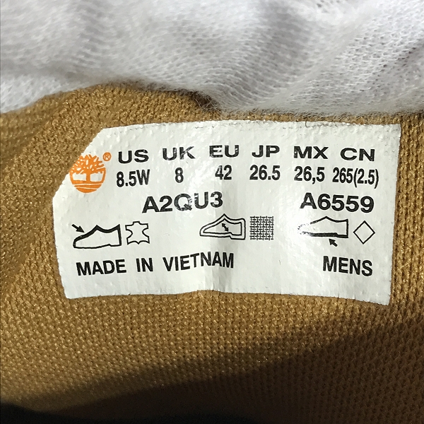 実際に弊社で買取させて頂いたTimberland/ティンバーランド BRIDGTON CHUKKA WHEAT NUBUCK/ブリッジトン チャッカ スニーカー A2QU3/26.5の画像 5枚目