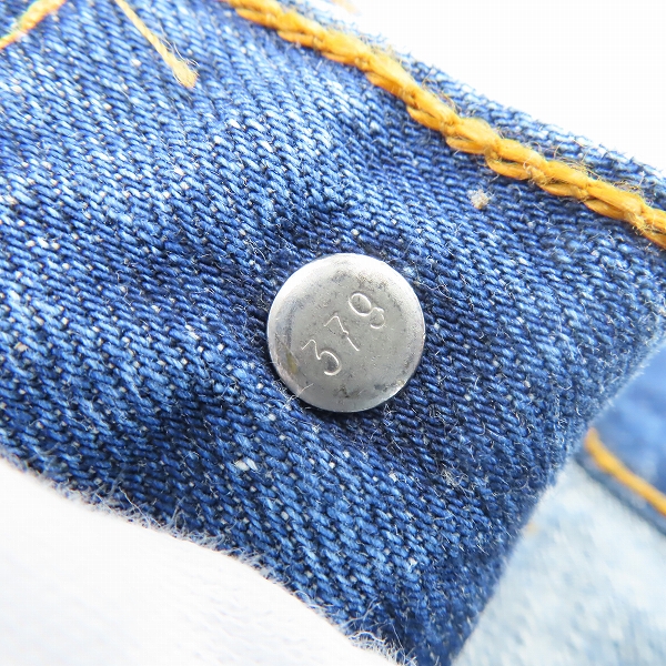 実際に弊社で買取させて頂いた(1)Levis/リーバイス 646 USA製オレンジタブ ベルボトム/デニムパンツ 379刻印 W31L33の画像 6枚目