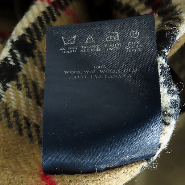 実際に弊社で買取させて頂いたBURBERRYS/バーバリーズ 裏地チェック柄/チェック柄ライナー付き トレンチコートの画像 5枚目