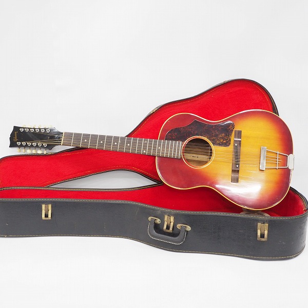 実際に弊社で買取させて頂いた★Gibson/ギブソン B-25-12 12弦アコースティックギター/アコギ ビンテージ チップボードケース付