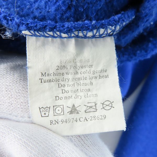 実際に弊社で買取させて頂いたstussy/ステューシー ビンテージ USA製 ロゴ刺繍 プルオーバーパーカー/Mの画像 3枚目