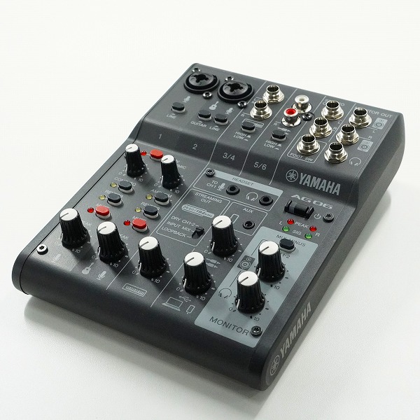 実際に弊社で買取させて頂いたYAMAHA/ヤマハ AG06 MKII ウェブキャスティングミキサー アナログミキサー 通電確認済み