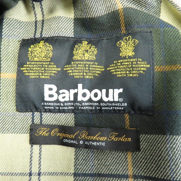 実際に弊社で買取させて頂いたBarbour/バブアー BEDALE/ビデイル オリジナル ジャケット ライナー付き 1802153/36の画像 3枚目