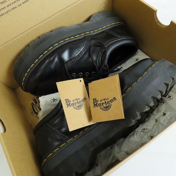 実際に弊社で買取させて頂いたDr.Martens/ドクターマーチン 5ホール レザーシューズ 8053 QUAD 24690001/UK6の画像 7枚目