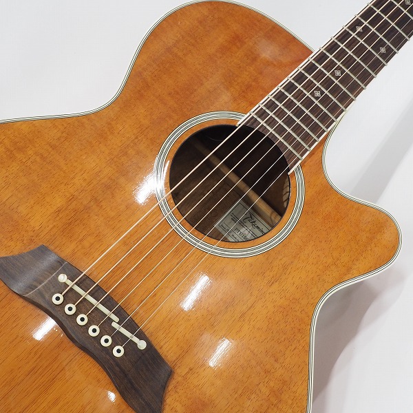 実際に弊社で買取させて頂いた★Takamine/タカミネ PTU108K N エレアコ/アコースティックギター/アコギ 2006年製 ハードケース付の画像 5枚目