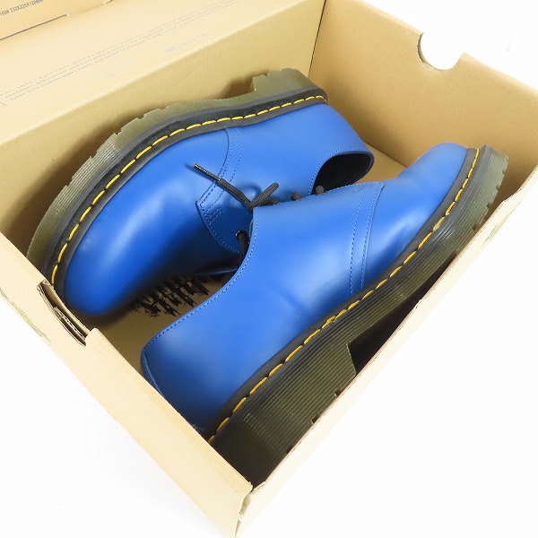実際に弊社で買取させて頂いたDr.Martens/ドクターマーチン 3EYE BOOTS/3ホール ブーツ ブルー 1461/UK7の画像 8枚目