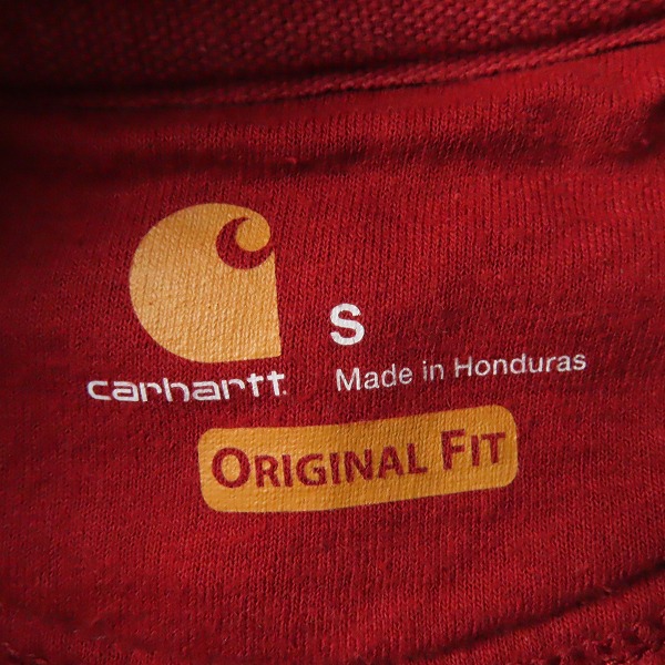 実際に弊社で買取させて頂いたcarhartt/カーハート プルオーバーパーカー 袖プリント Sの画像 2枚目