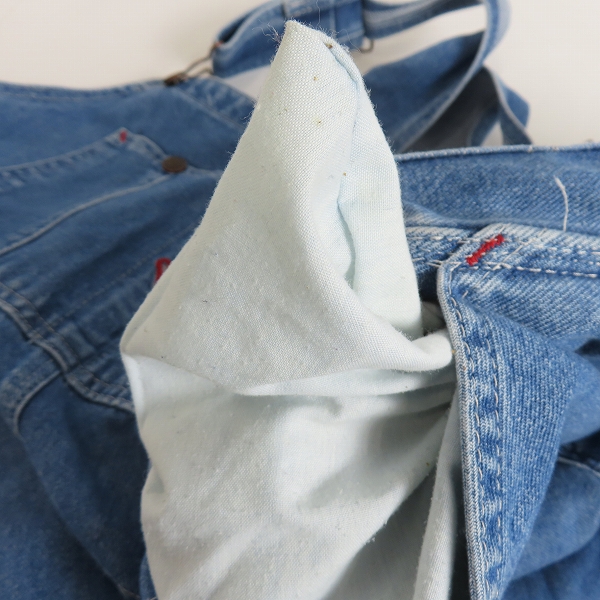 実際に弊社で買取させて頂いたDickies/ディッキーズ デニム オーバーオール 38×30の画像 5枚目