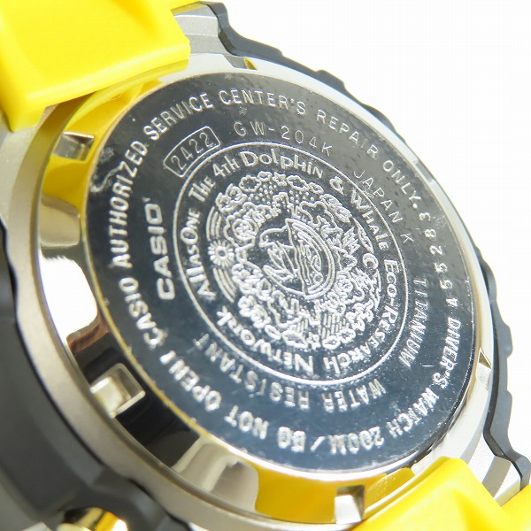 実際に弊社で買取させて頂いたG-SHOCK/Gショック 第4回イルクジ FROGMAN/フロッグマン タフソーラー GW-204K-9JRの画像 3枚目