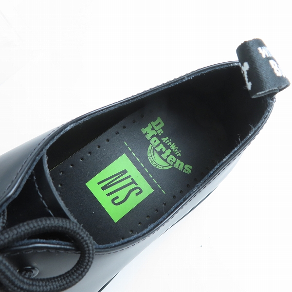 実際に弊社で買取させて頂いたDr.Martens×NTS/ドクターマーチン×NTS BLACK+BRIGHT GREEN 1461 NTS/31512128/UK8の画像 4枚目